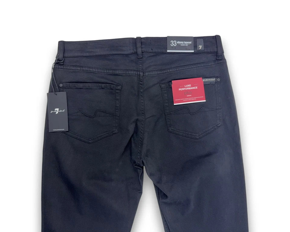 7 For All Mankind Herren Hose "Luxe Performance Plus" – Schwarz – Größe 33