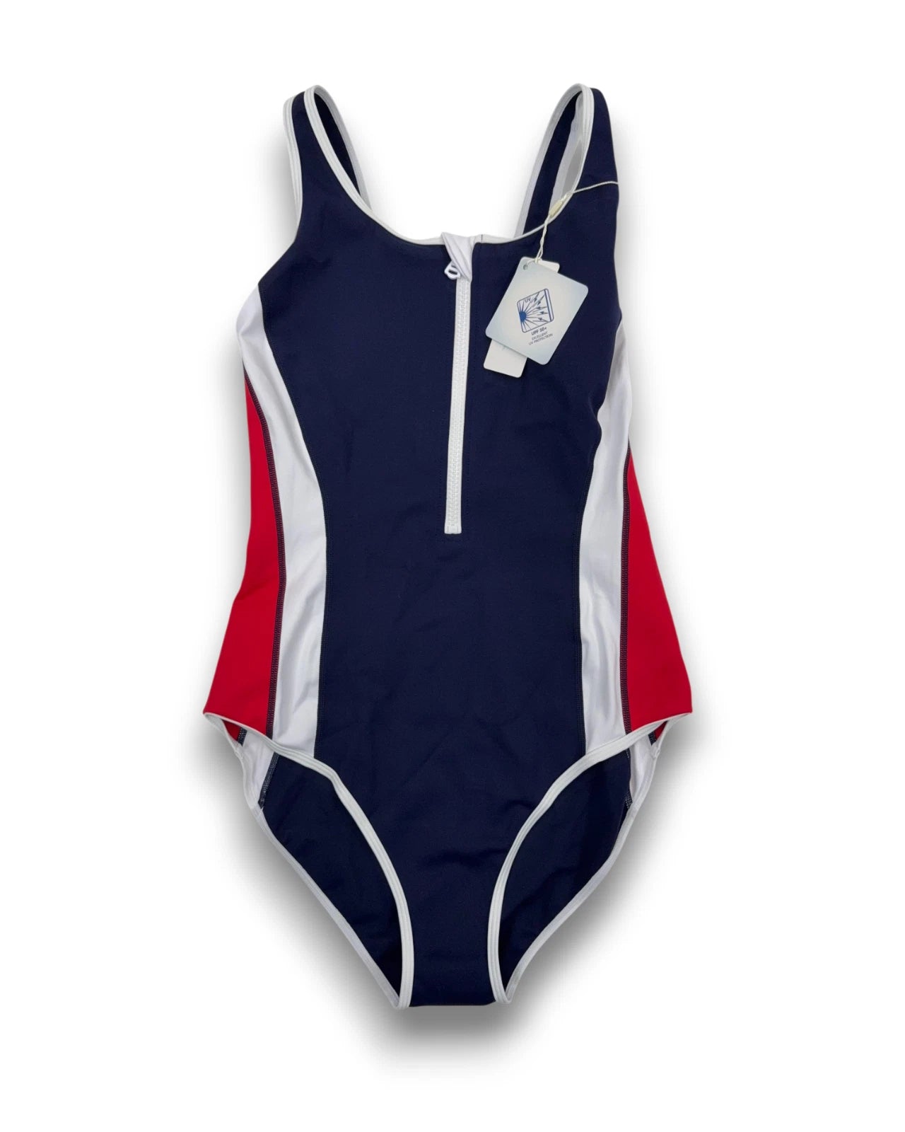 Badeanzug Sportlich Gr. 42 Bademode Schwimmanzug Dunkelblau Einteiler