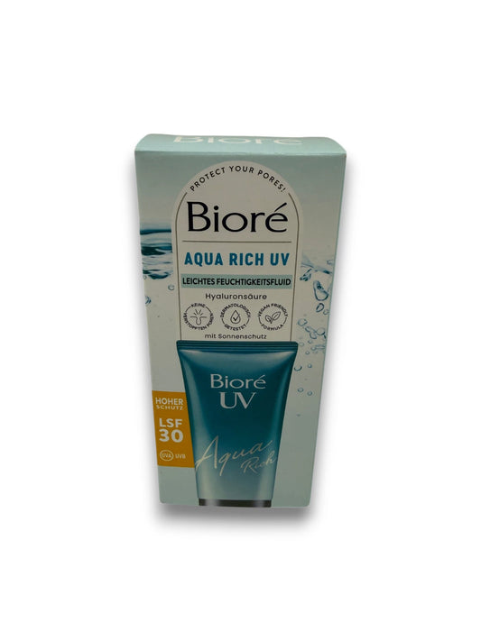 Bioré Aqua Rich UV Leichtes Feuchtigkeitsfluid LSF 30 Gesicht 50ml