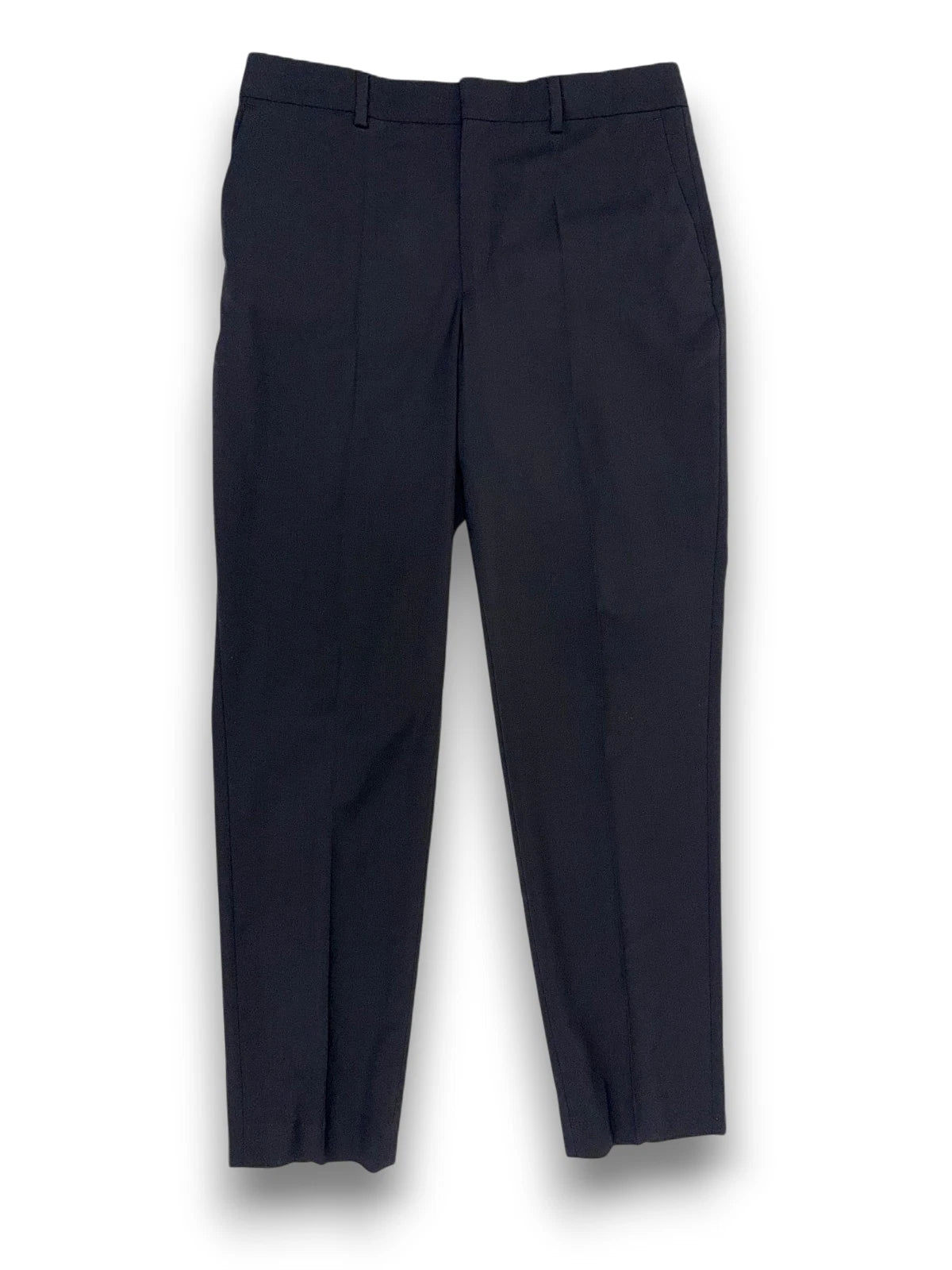 Filippa K Damen 7/8 Hose Emma Cropped aus Wolle schwarz elegant hoher Leib Gr. S