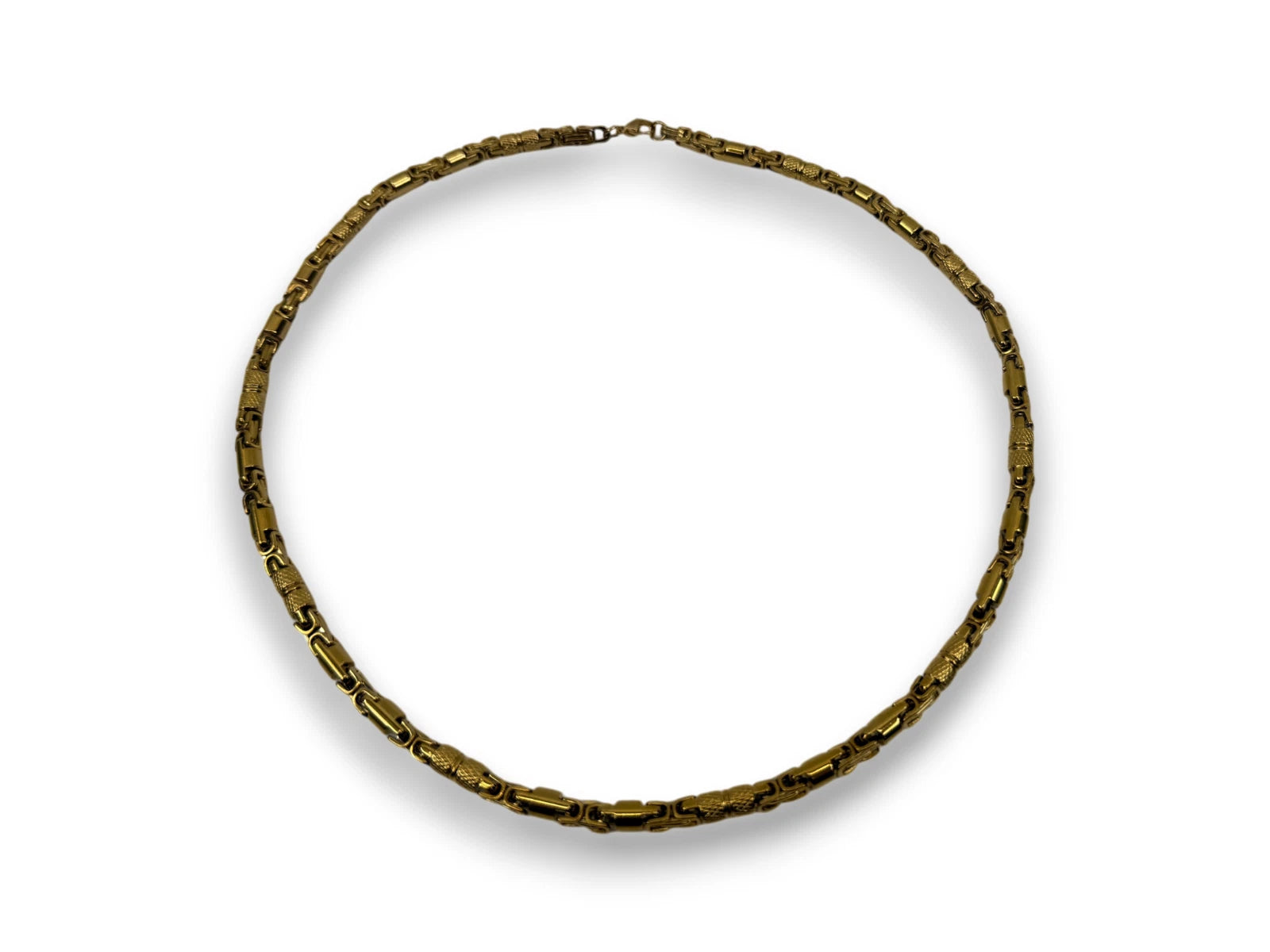 Chaintapes Königskette 60 cm Edelstahl 18K vergoldet