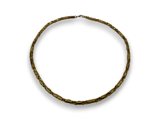 Chaintapes Königskette 60 cm Edelstahl 18K vergoldet