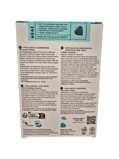 Annemarie Börlind Hyaluron Augenpads – Sofort Effekt – 6x2 Stück