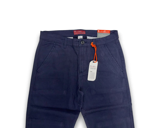 Blauer Hafen Herren Hose Stretch Chino W30 / L32 Dunkelblau Baumwolle Hose