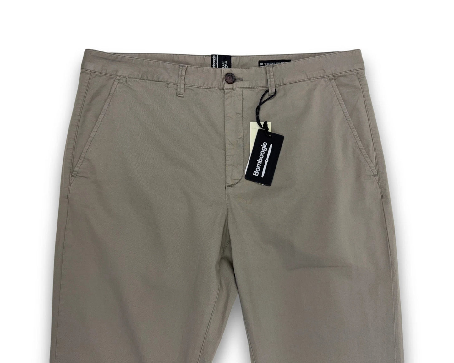 Bomboogie Herren Hose Chino in Desert Sage Gr. 36 Baumwolle Stretch