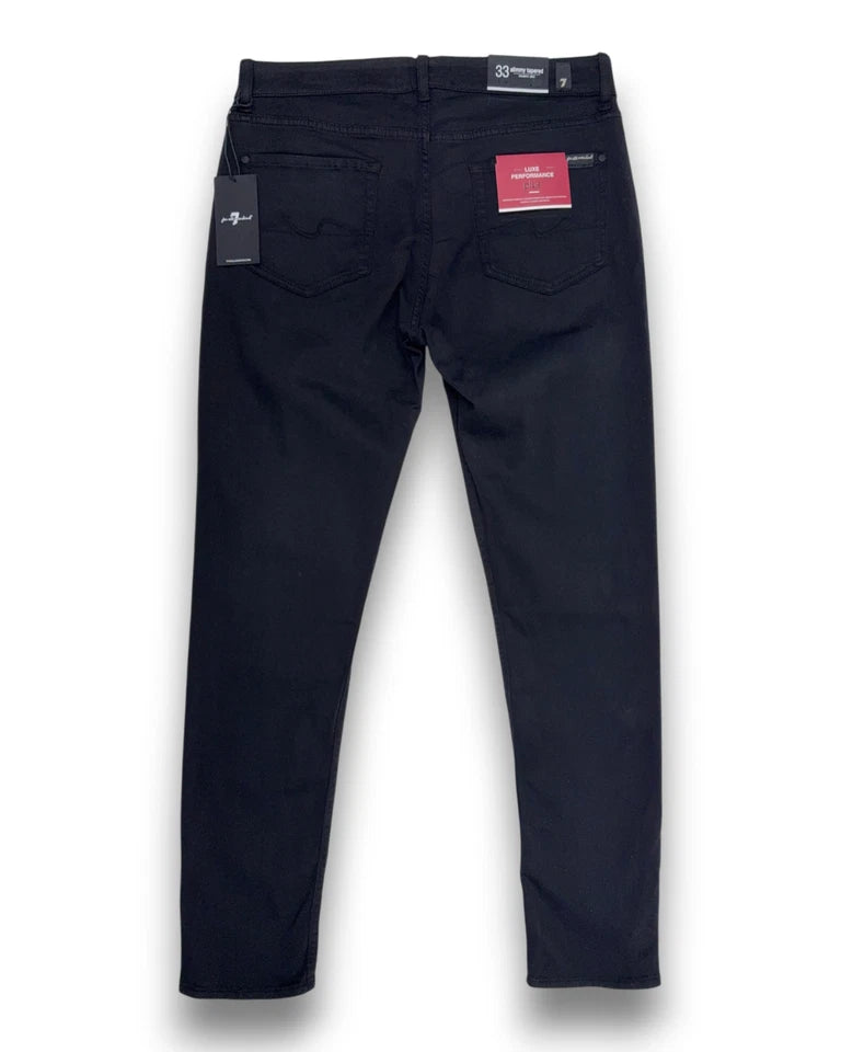 7 For All Mankind Herren Hose "Luxe Performance Plus" – Schwarz – Größe 33