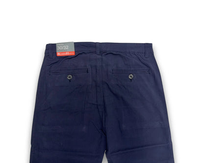 Blauer Hafen Herren Hose Stretch Chino W30 / L32 Dunkelblau Baumwolle Hose