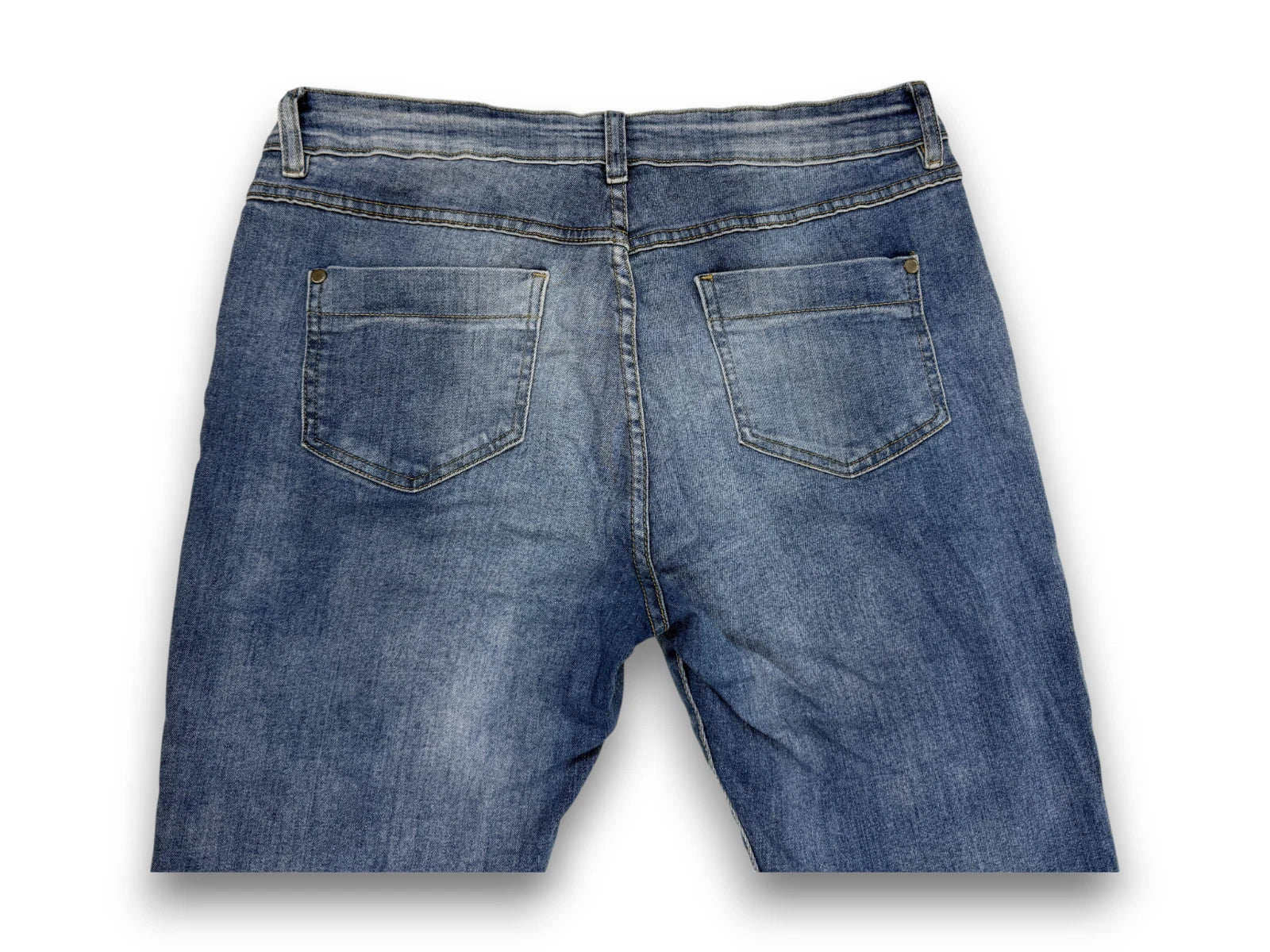 Gina Benotti Damen Jeans Gr. 44 Blau Slim Fit Stretch Hose Preowned