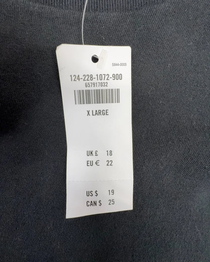 Abercrombie & Fitch Herren T-Shirt Gr. XL Schwarz Baumwolle Shirt Kurzarm