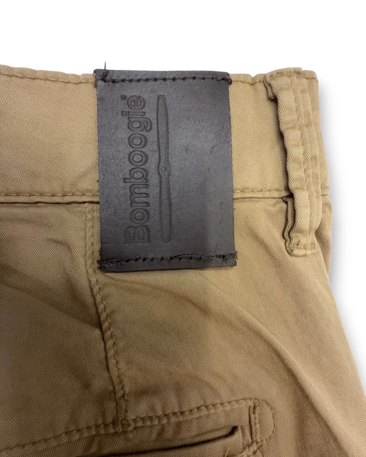 Bomboogie Herren Hose Chino Beige Gr. 36 Baumwolle Stretch B-Ware