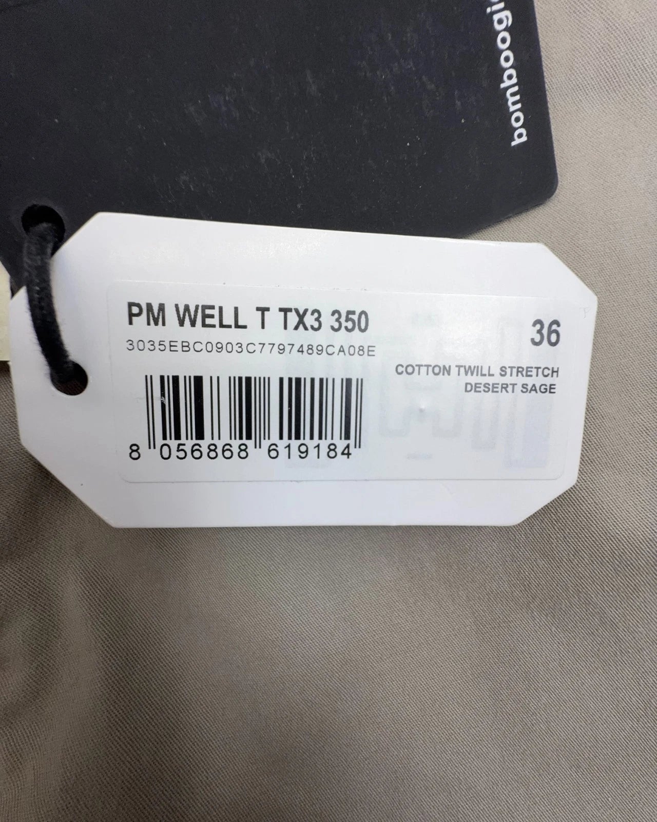 Bomboogie Herren Hose Chino in Desert Sage Gr. 36 Baumwolle Stretch