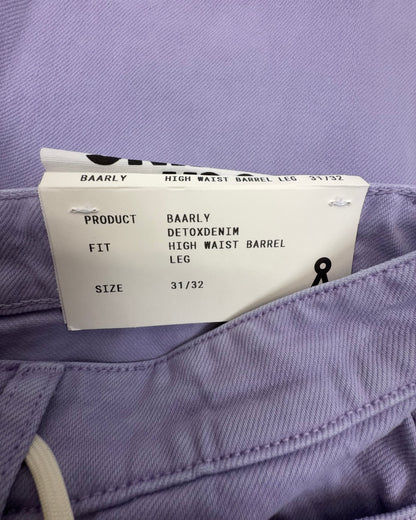 ARMEDANGELS Damen Barrel Leg High Waist Jeans – Lavender Light – Größe W31/L32