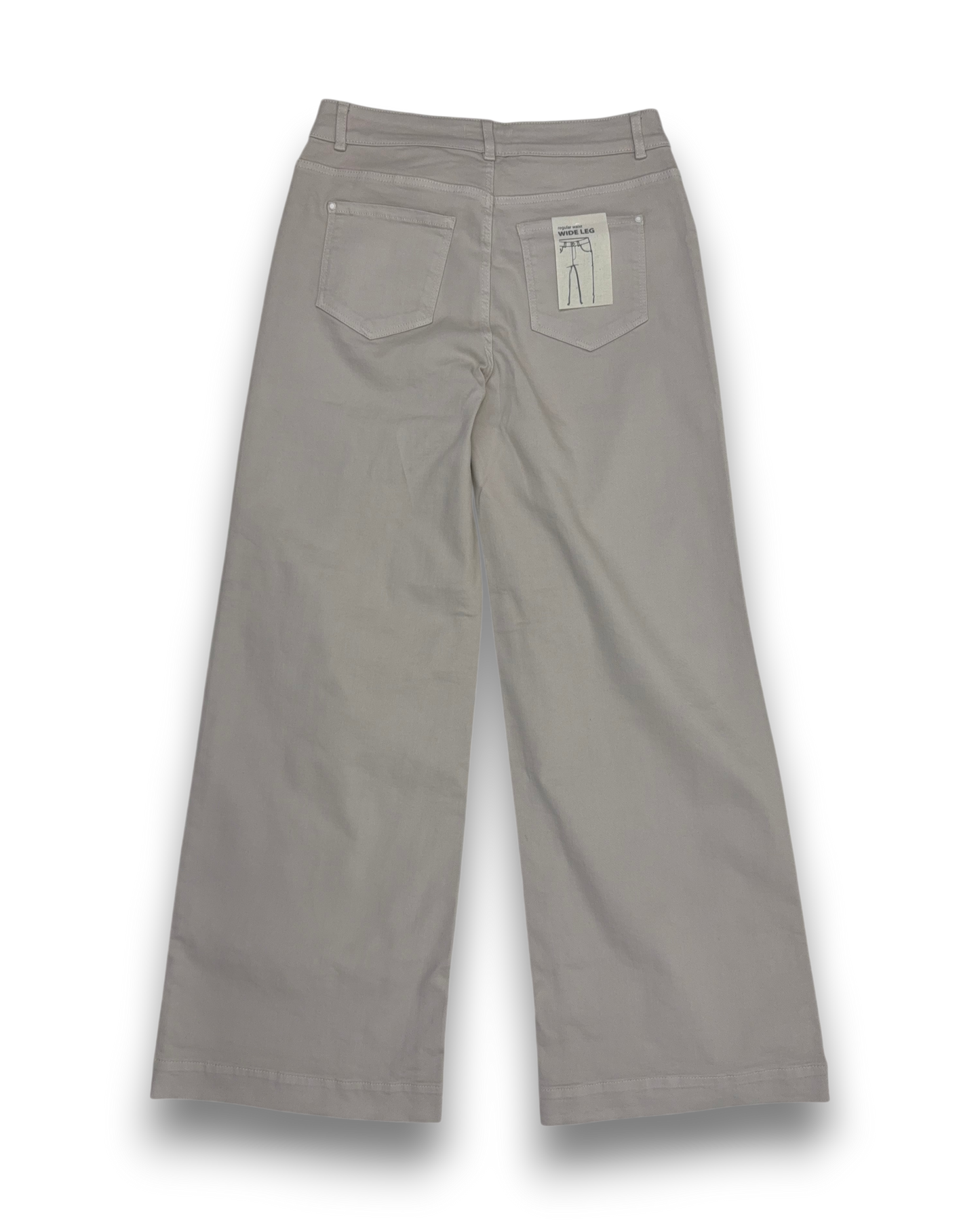 Christian Berg Damen Wide Leg Jeans – Beige – Größe 38 - Hose mit weitem Bein