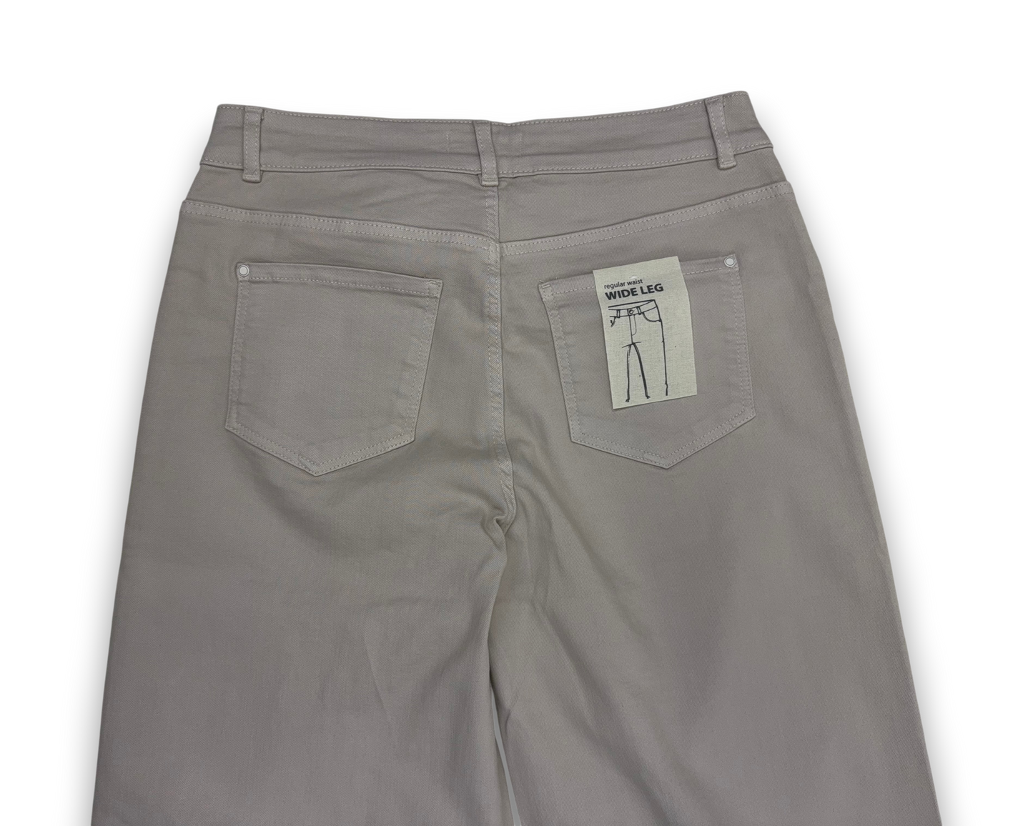 Christian Berg Damen Wide Leg Jeans – Beige – Größe 38 - Hose mit weitem Bein