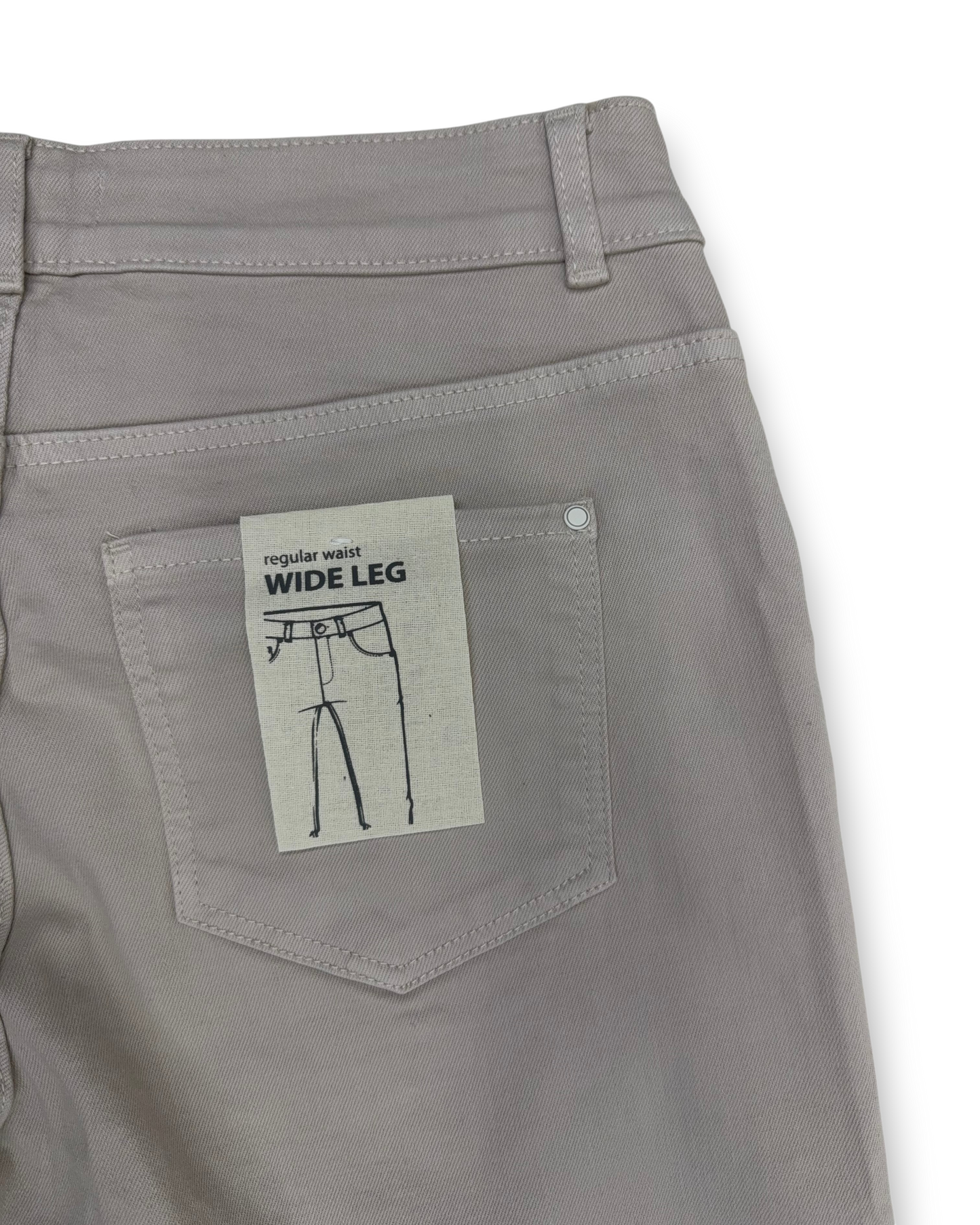 Christian Berg Damen Wide Leg Jeans – Beige – Größe 38 - Hose mit weitem Bein