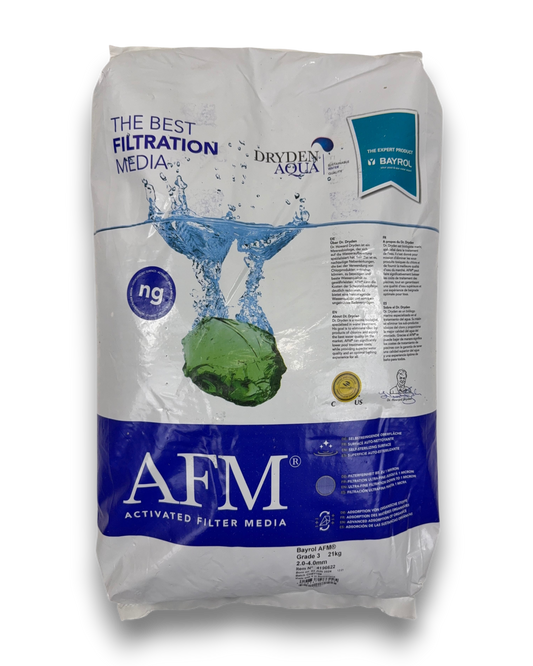 AFM ng aktiviertes Filterglas 2 - 4 mm 21KG Grade 3 Pool Schwimmbad Dryden Aqua
